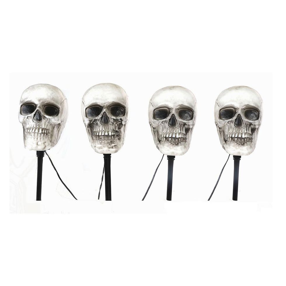Molded Skull Pathway Lights 