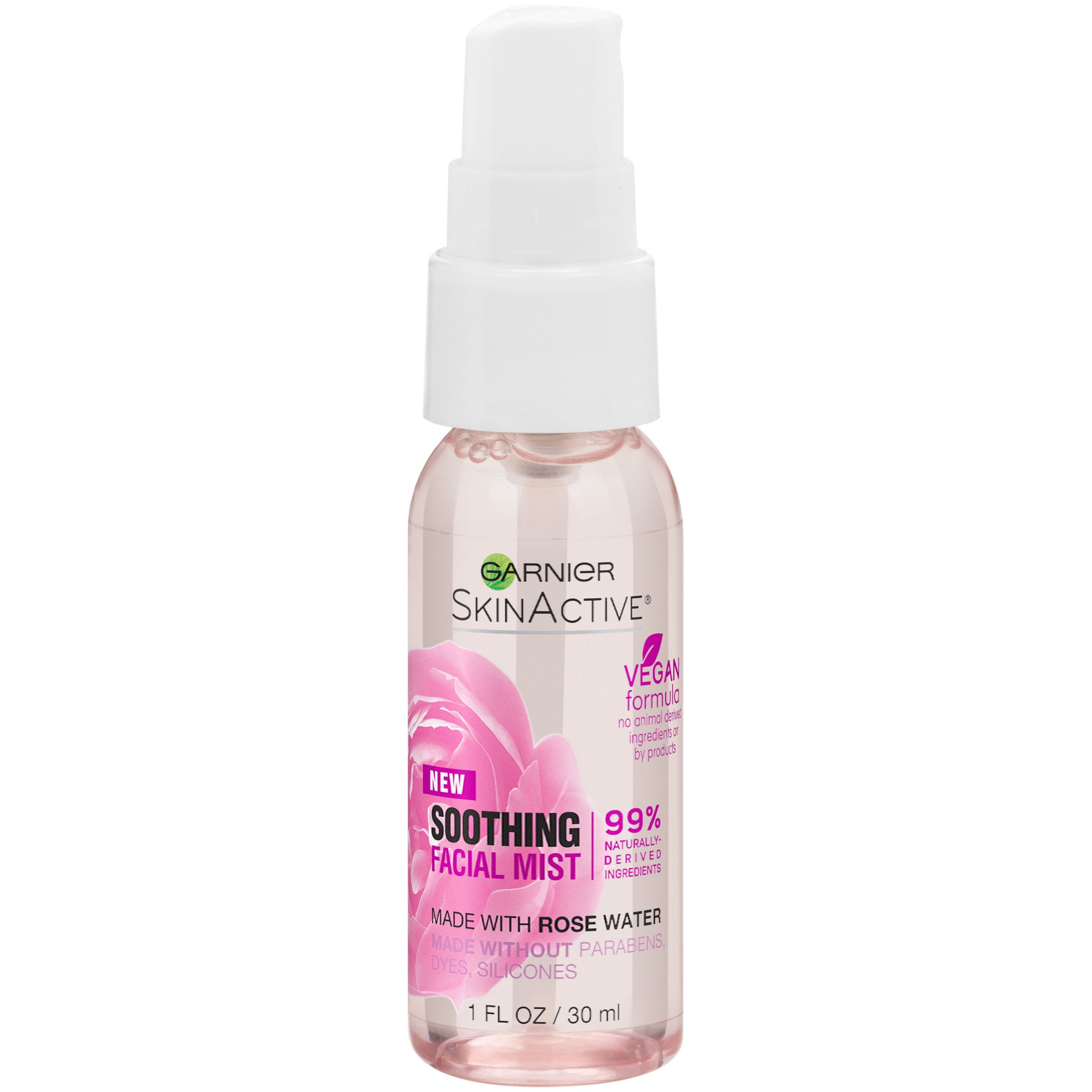Garnier SkinActive Facial Mist Spray with Rose Water, 1 fl. oz.