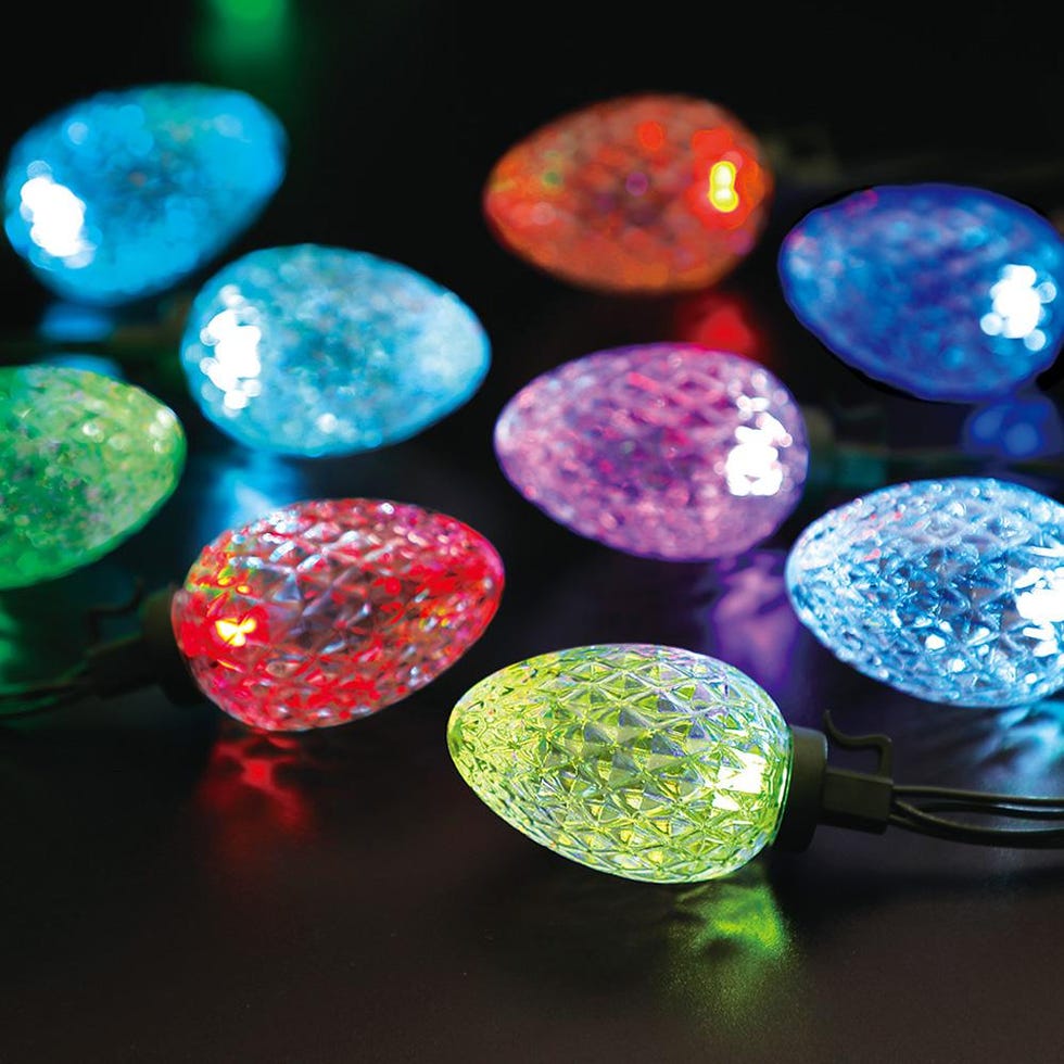 Color Faceted String Lights
