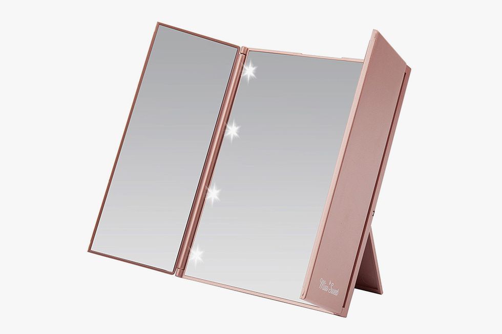10 Best Lighted Makeup Mirrors In 2018 And Vanity Miss Sweet Small Lighted Tri Fold Makeup Mirror