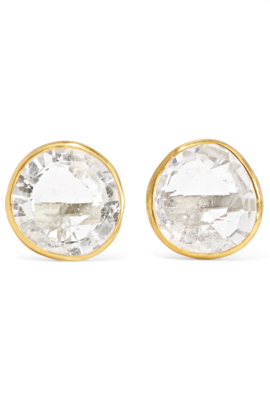 18-karat gold crystal earrings