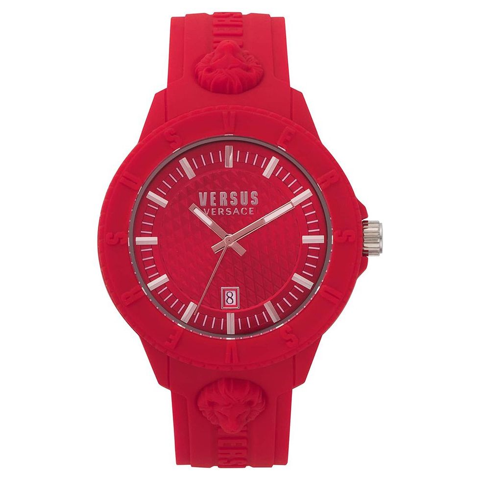 Versus by Versace Men's Red Silicone Band Watch  