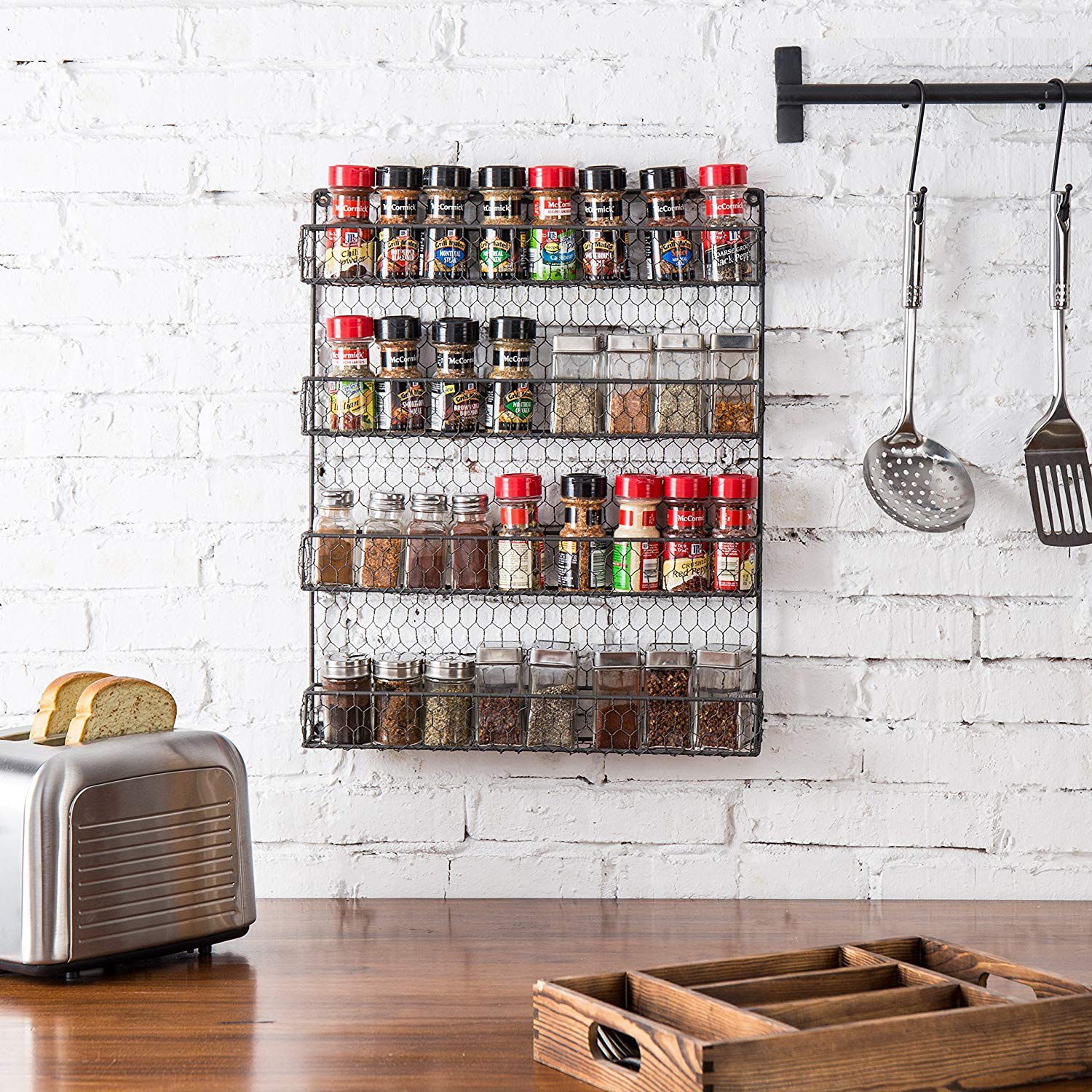 amazon spice racks for kitchen cabinets