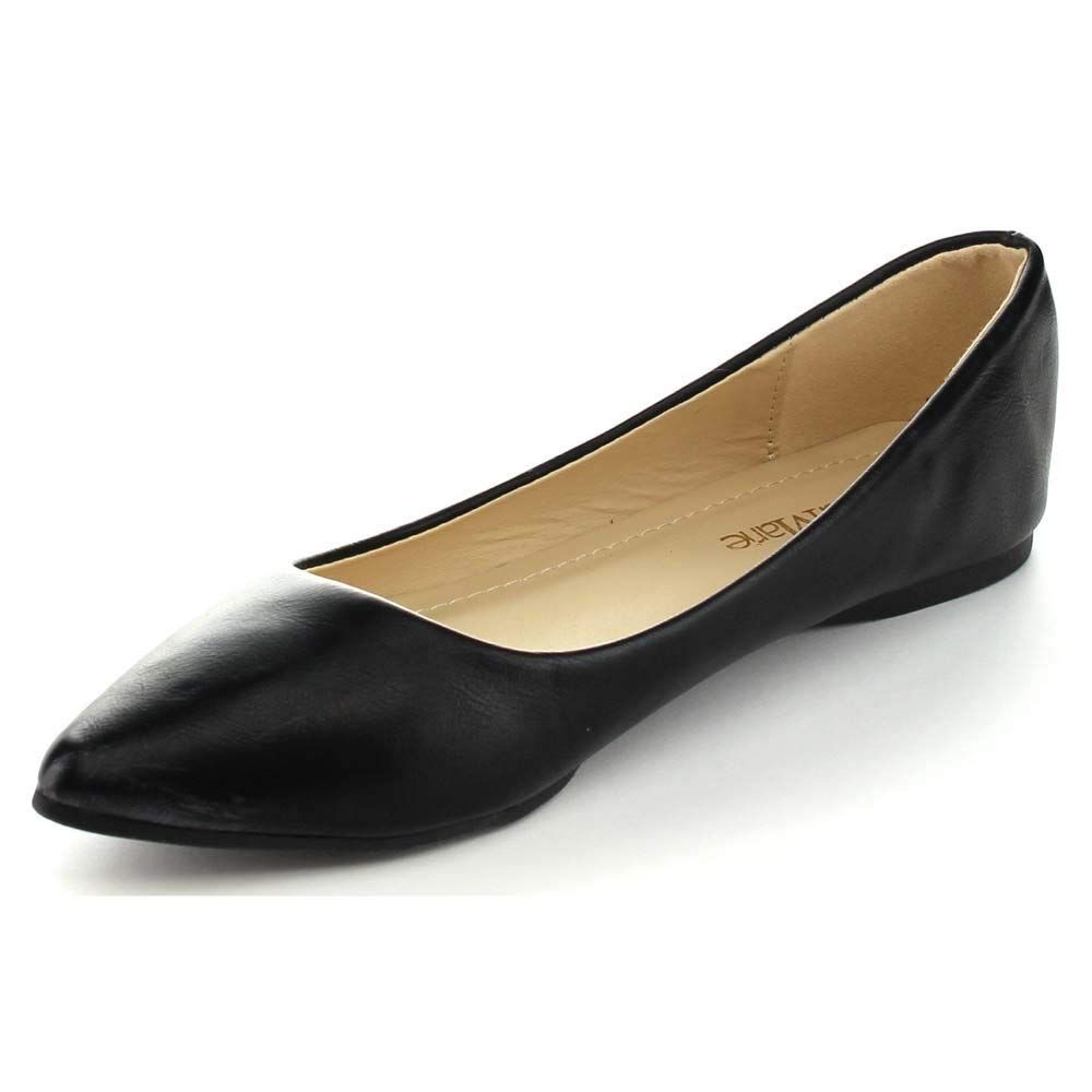 Classic Pointy Toe Ballet Flat Shoes