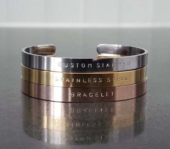 Custom Hand Stamped Bracelet