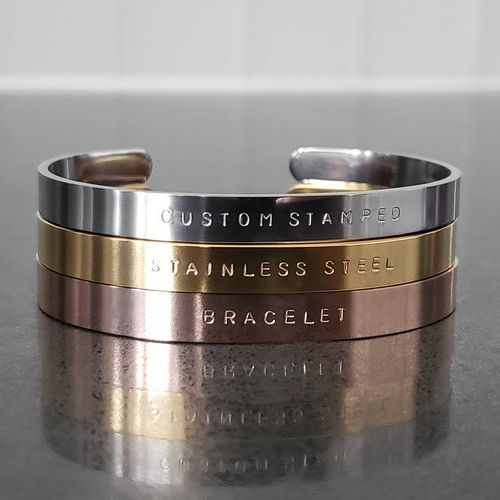 Custom Hand Stamped Bracelet