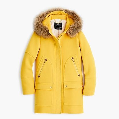 j crew hooded wool coat