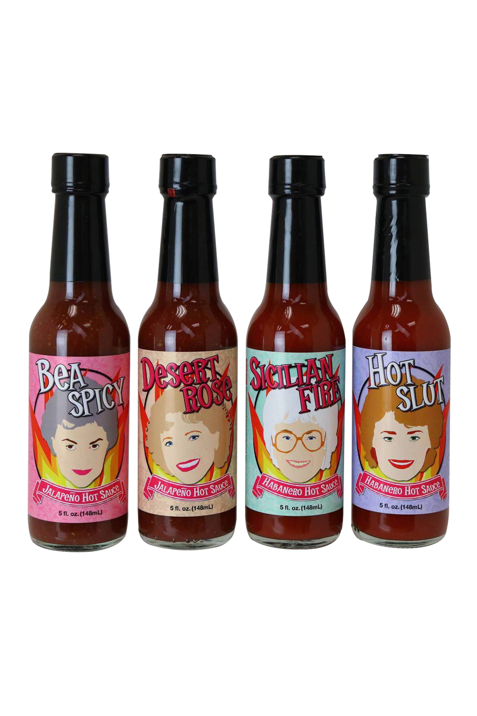 4-Pack Set of Golden Girls Hot Sauce
