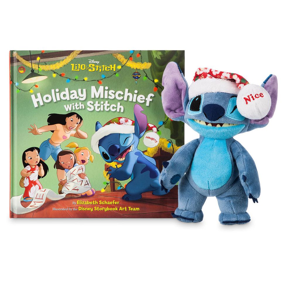 Stitch Plush and ''Holiday Mischief with Stitch'' Book