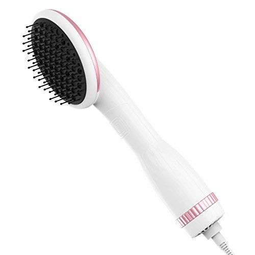 heated paddle brush straightener