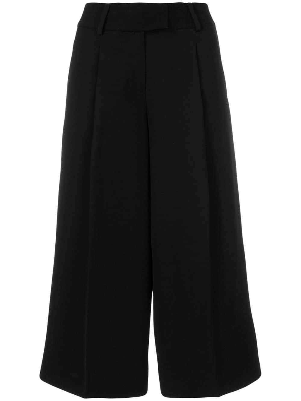 Cropped culotte trousers