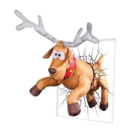 Gemmy Christmas Window Crashing Reindeer
