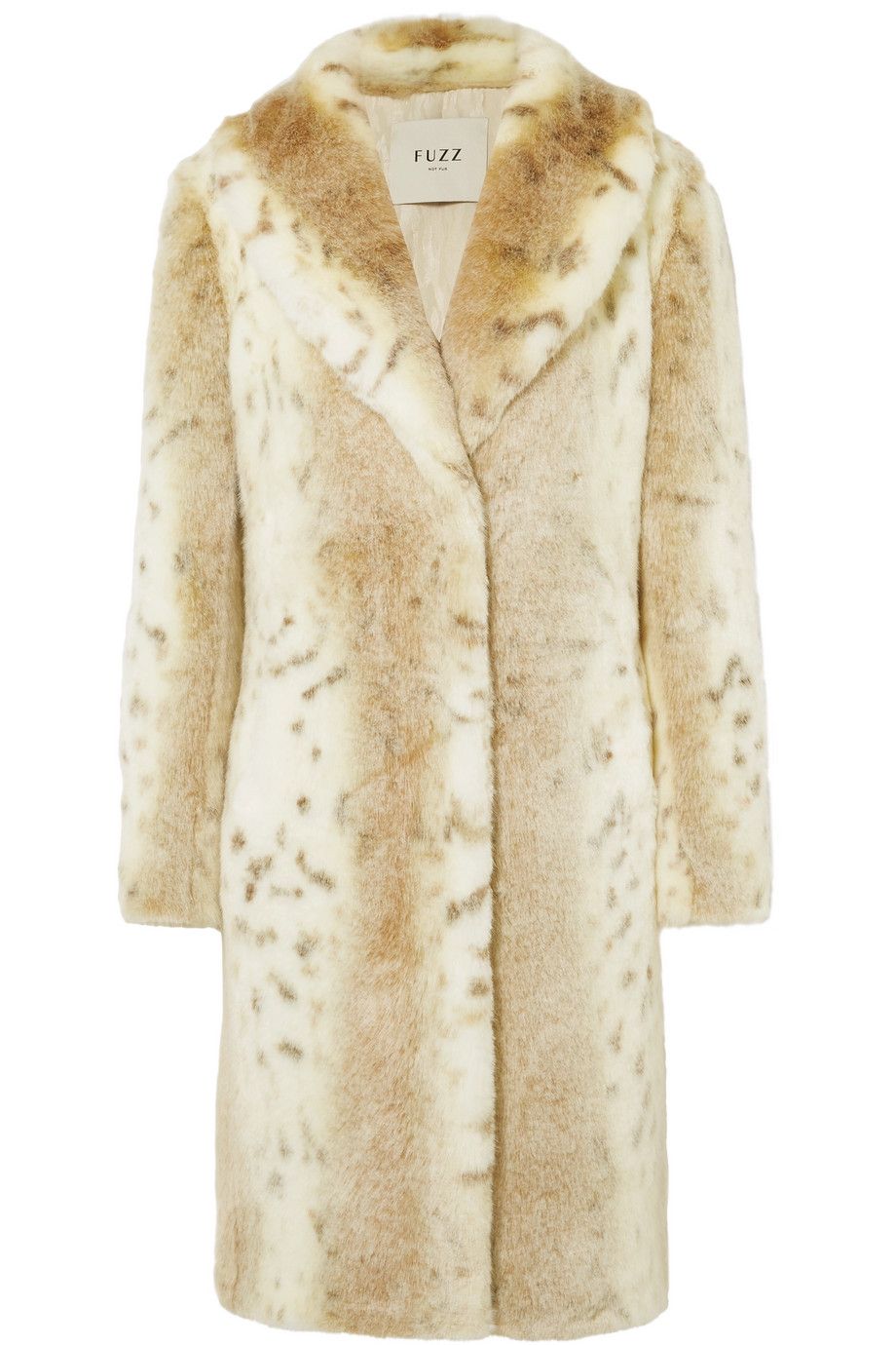 Snow Leopard Faux Fur Coat