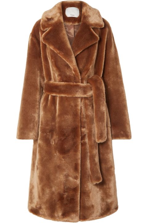 20 Best Faux Fur Jackets For Women 2018, Belted Faux Fur Coat Vince