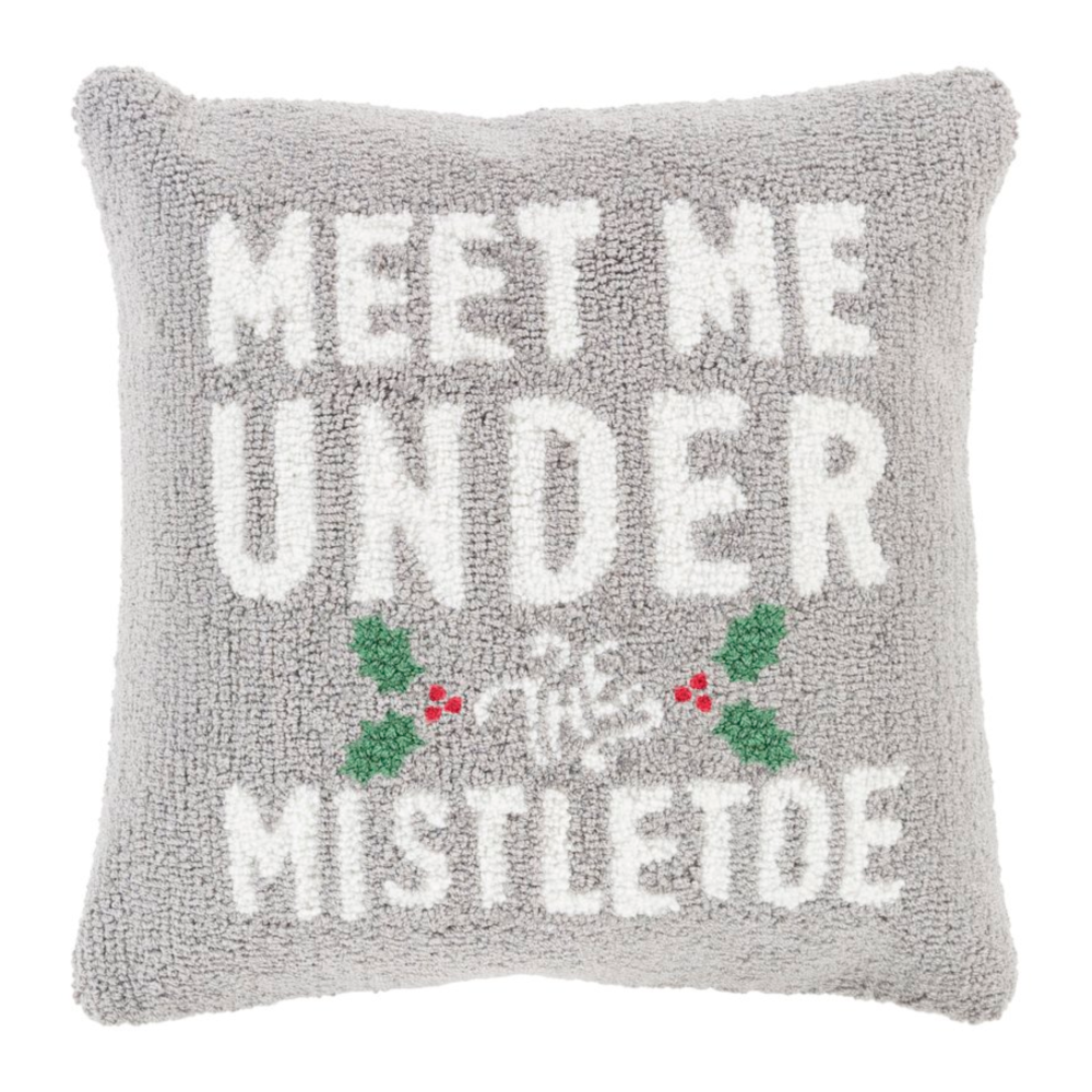 'Meet Me' Winter Throw Pillow
