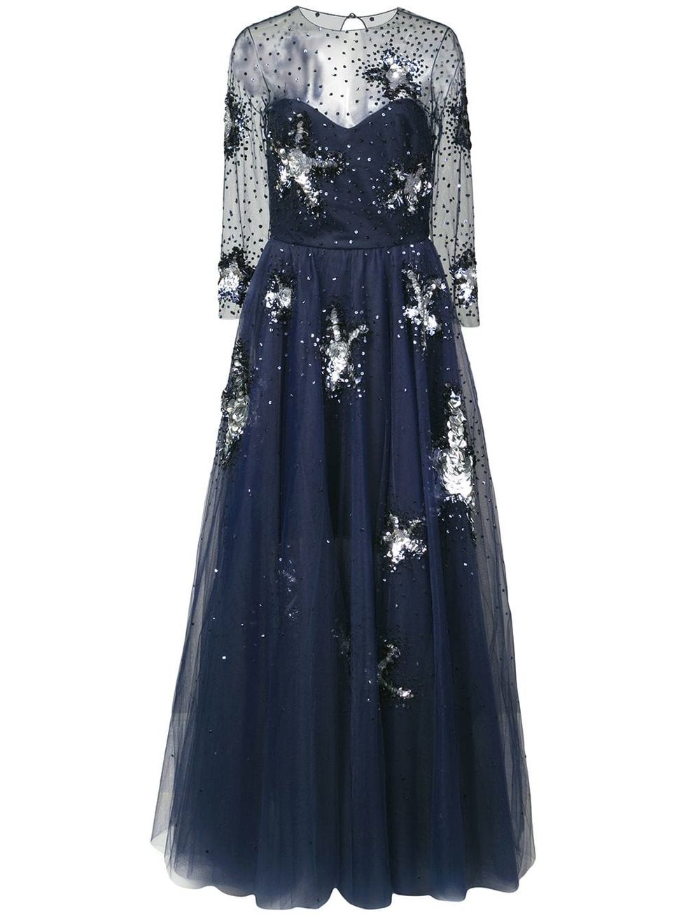 Meghan Markle Wears Embellished Oscar de la Renta Gown & Presents Award ...
