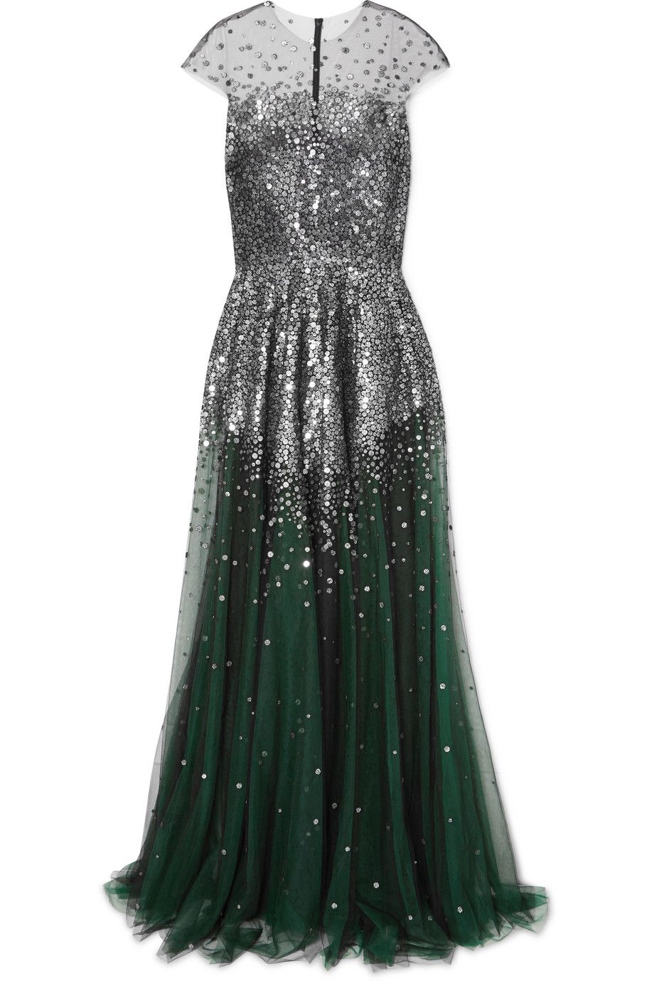 Sequined Tulle Gown