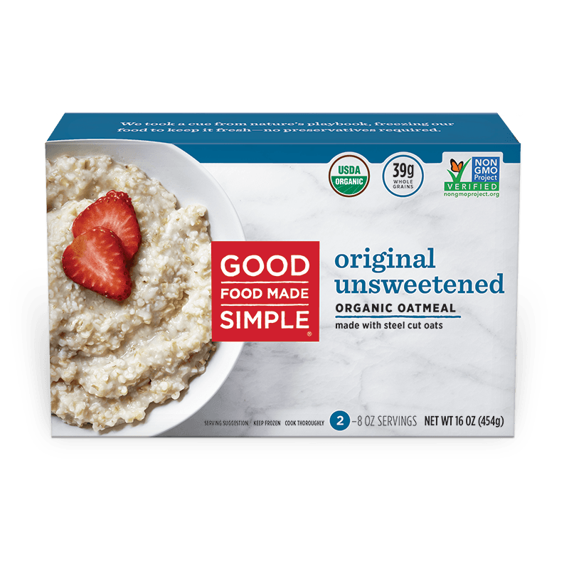 Good Food Made Simple Original Unsweetened Organic Oatmeal