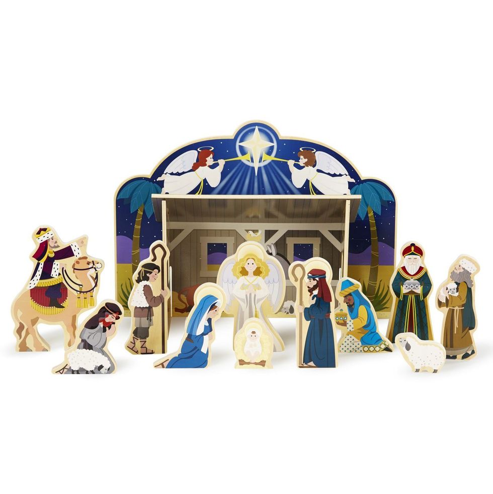 Classic Wooden Nativity Set