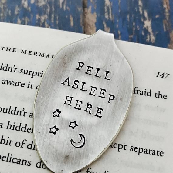 Fell Asleep Here Vintage Spoon Bookmark