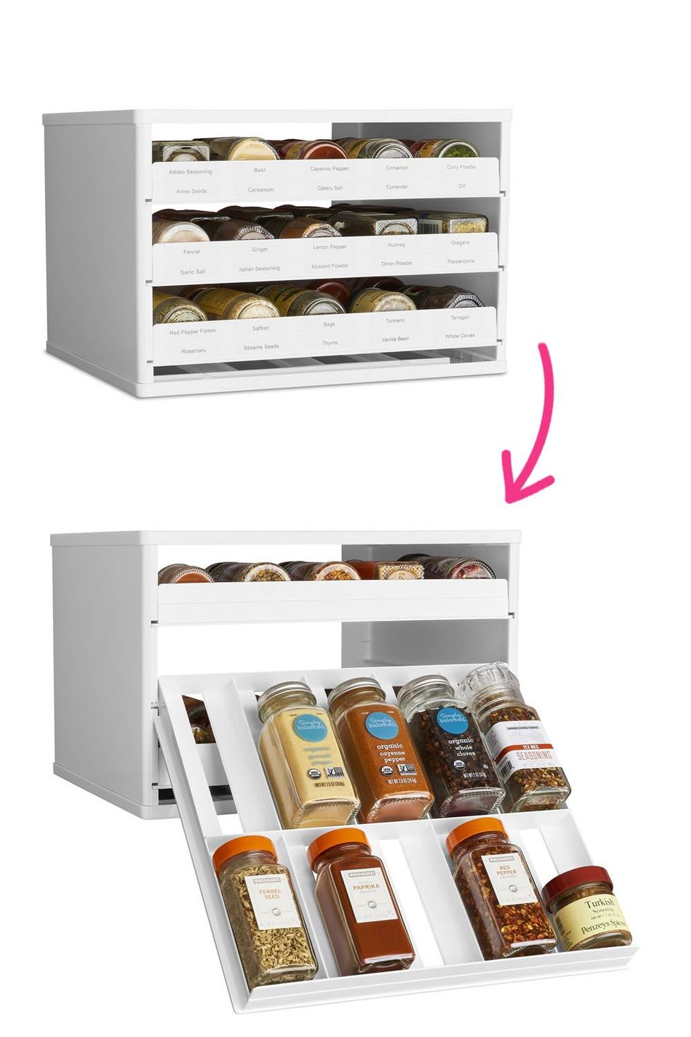 Spice Organizer with Drawers