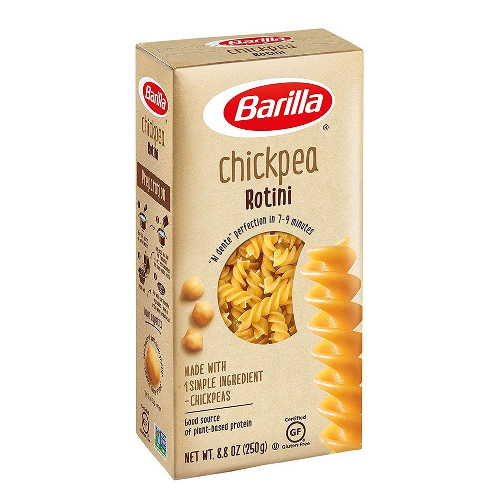 Barilla Chickpea Pasta Nutrition Label Nutrition Pics