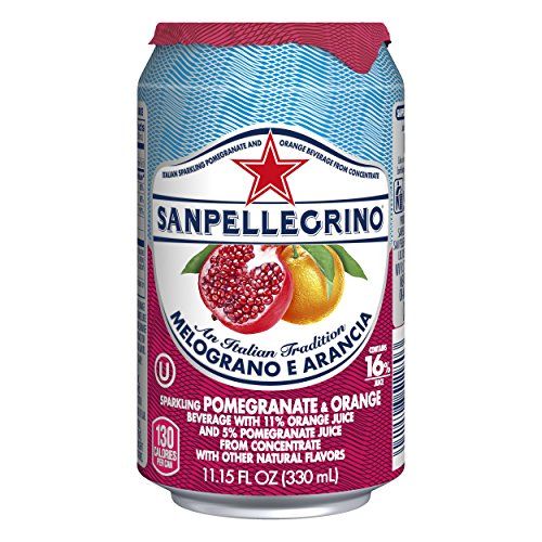 San Pellegrino Sparkling Fruit Beverages, Melograno e Arancia