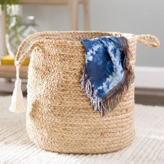 Hand-Crafted Natural Jute Basket