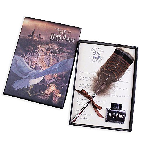 Harry Potter Antique Feather Dip Pen Set