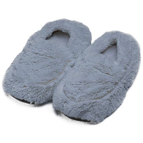 Grey Microwavable Slippers