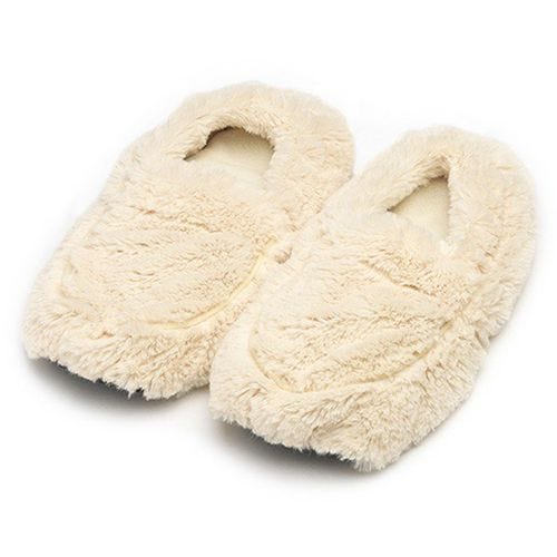 Cream Microwavable Slippers