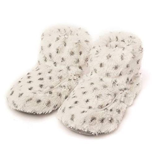Snowy Microwavable Slipper Boots