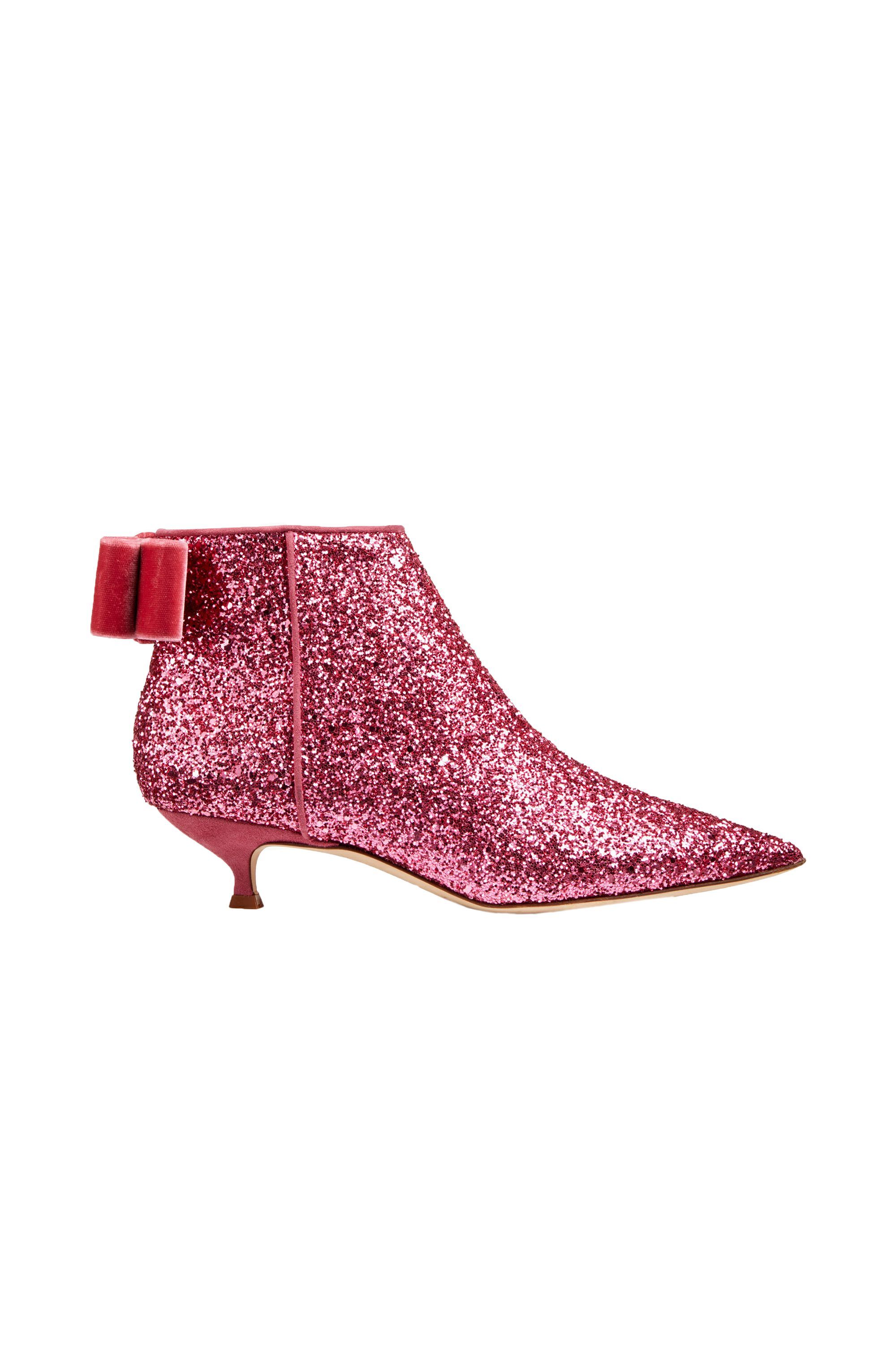 Kate spade hot sale glitter booties