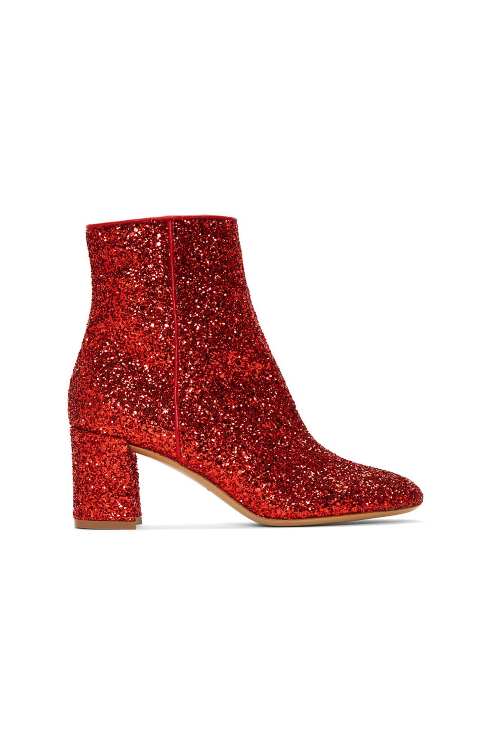 red glitter booties