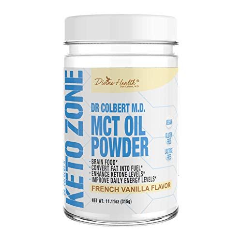 Keto Zone Dr. Colbert M.D. MCT Oil Powder, French Vanilla