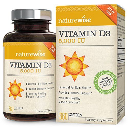 NatureWise Vitamin D3 5,000 IU Softgels