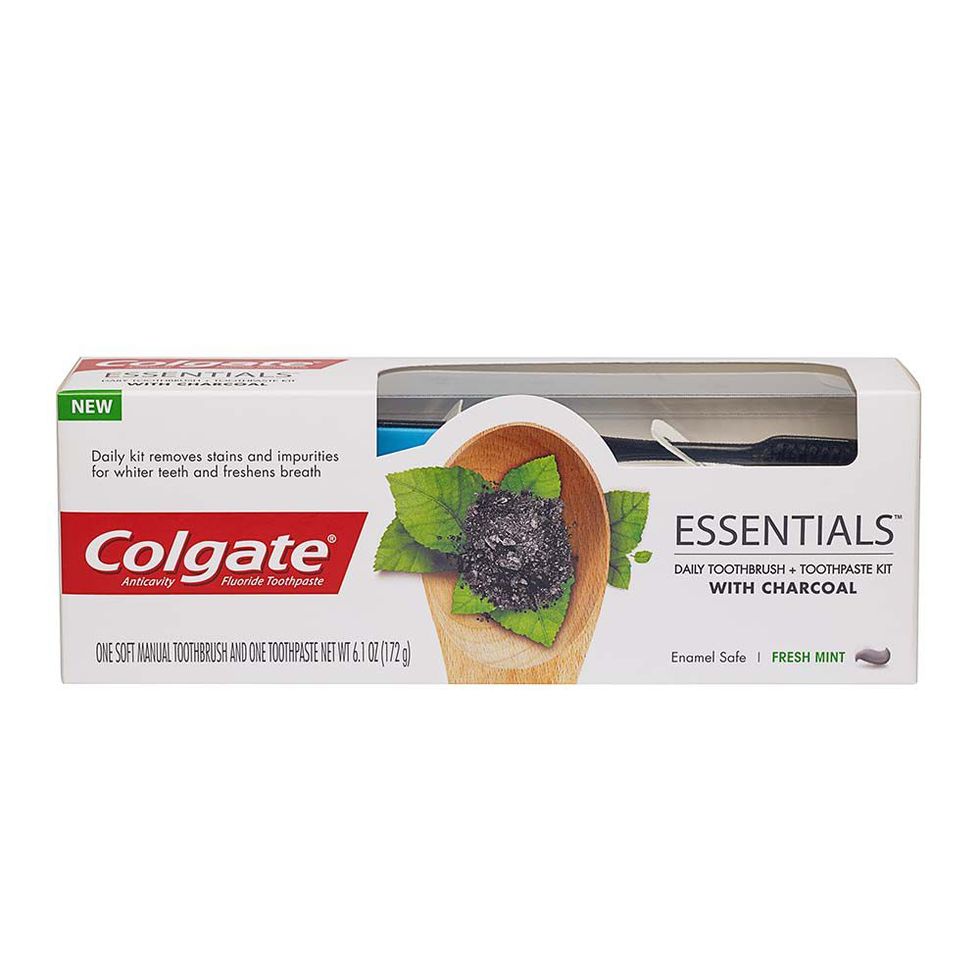 Colgate Essentials Daily Toothbrush + Toothpaste with Charcoal