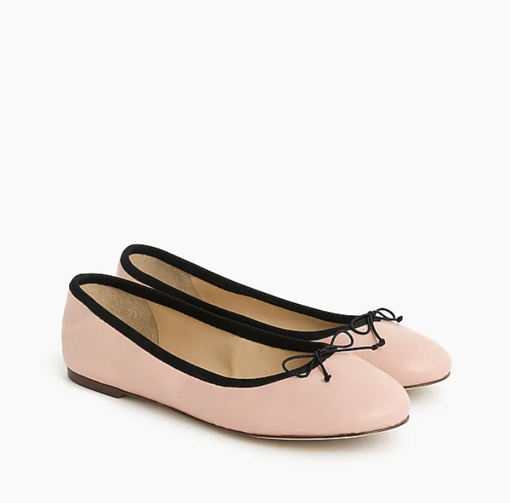 Evie Ballet Flats in Leather