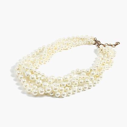 Women's Pearl Twisted Hammock Necklace