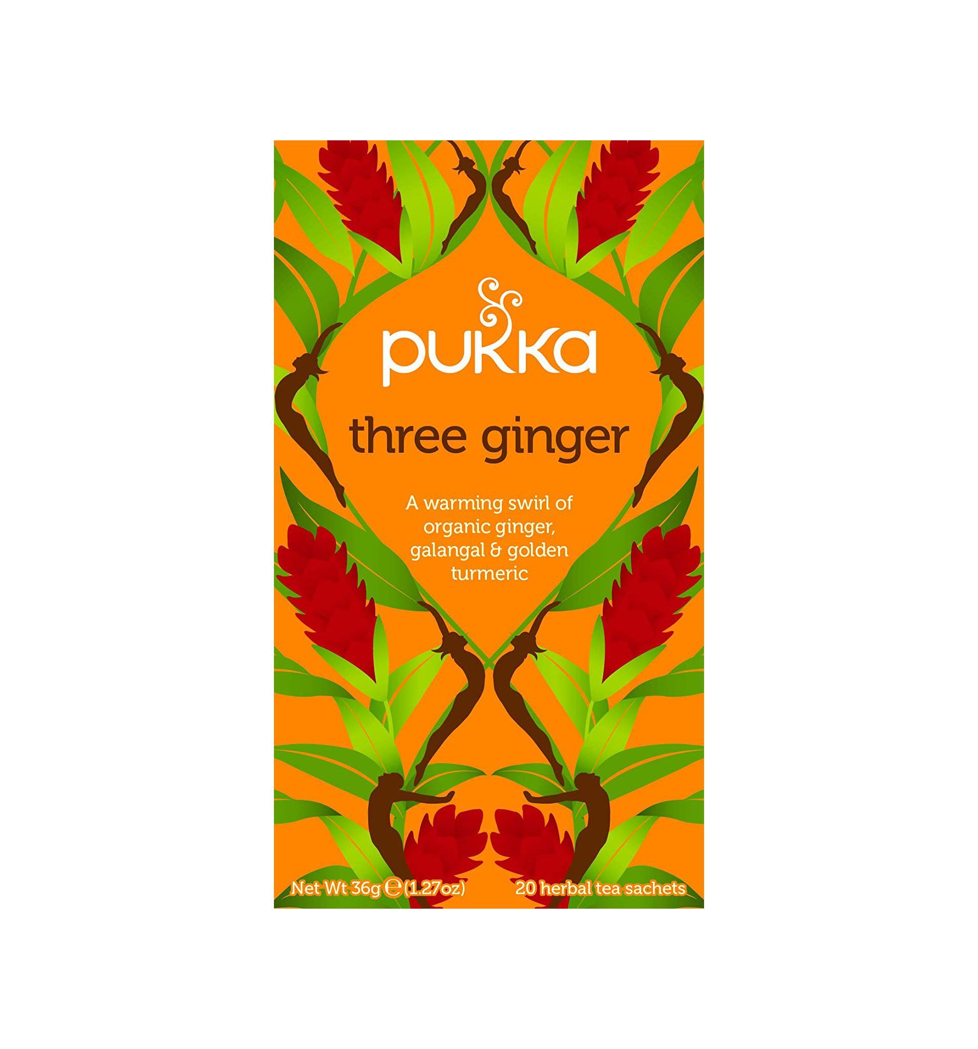 Pukka Herbs Organic Three Ginger Herbal Tea