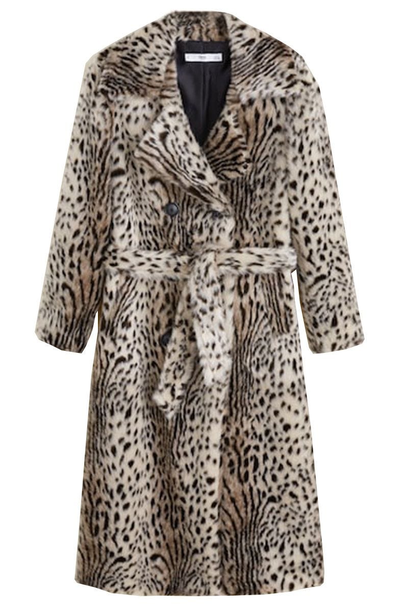 Shop It: Belted Snow Leopard Coat