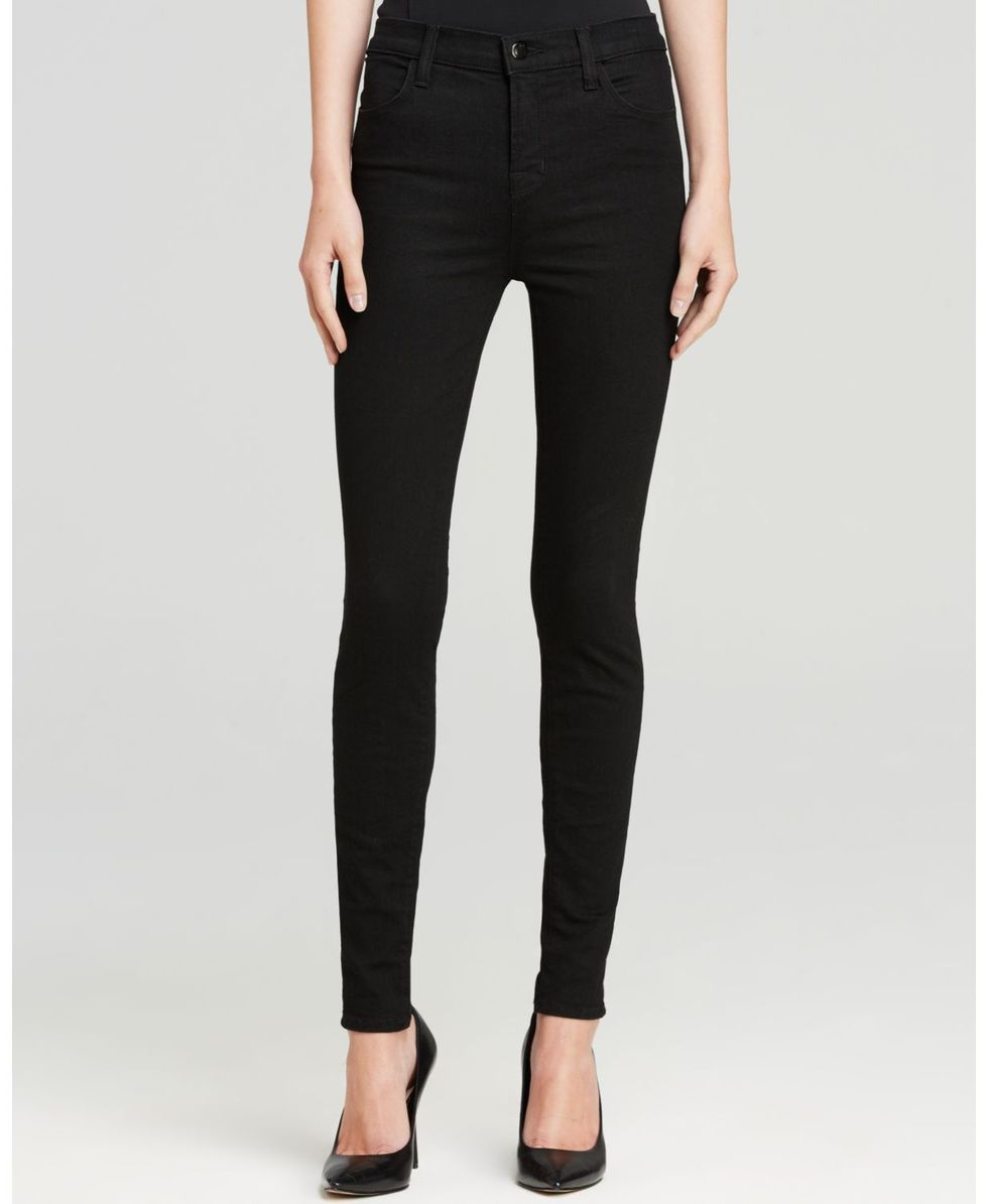Maria High Rise Skinny Jeans in Seriously Black