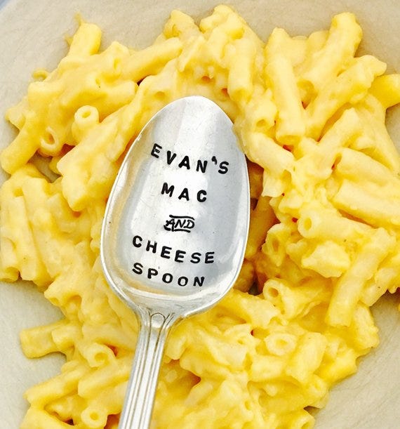 Personalized Mac and Cheese Spoon