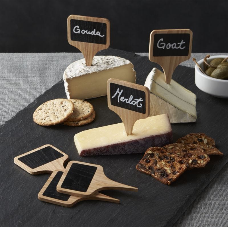 Chalkboard Cheese Markers