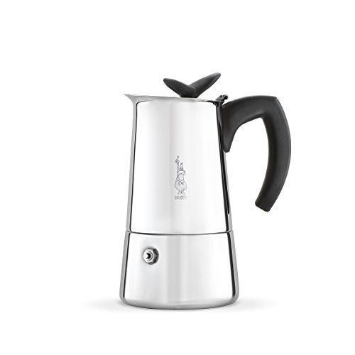 Bialetti 6956 Musa Stovetop Espresso Coffee Pot, 6-Cup, Stainless Steel