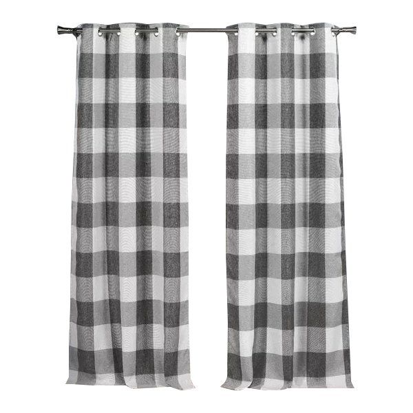 Plaid and Check Curtain Panels