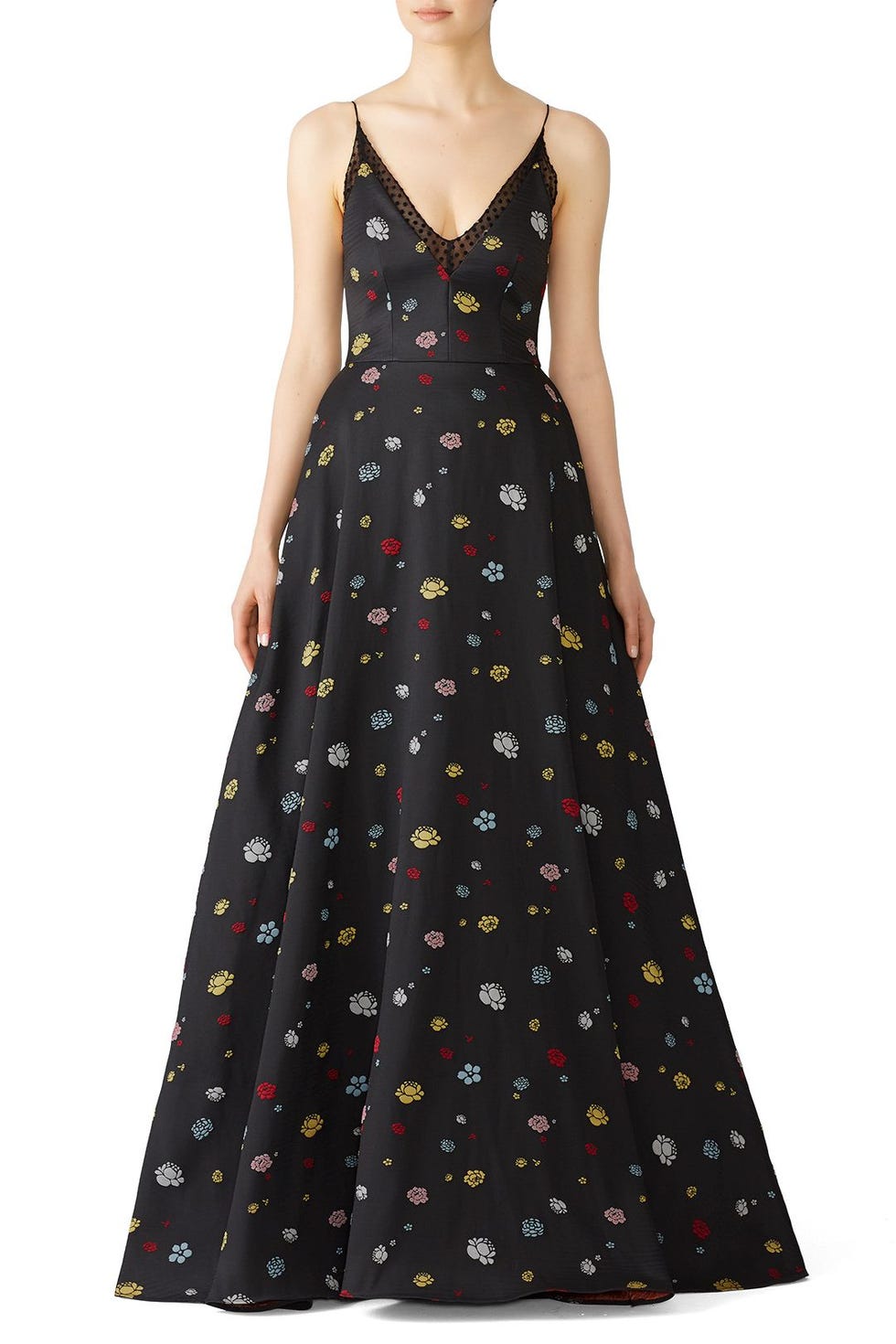 Floral Embroidered Mesh Dress by ML Monique Lhuillier for $85