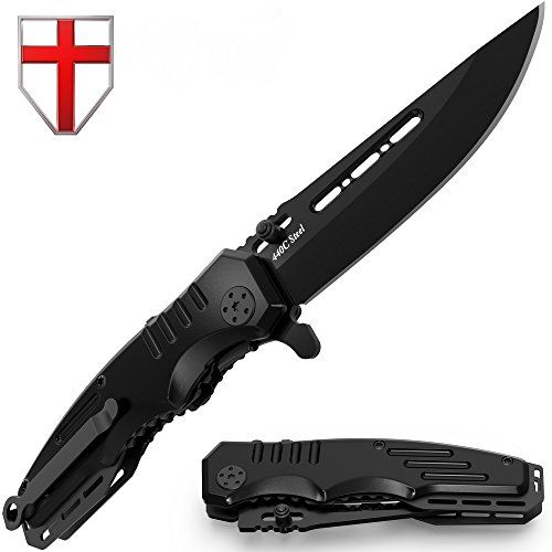 Spring Assisted Pocket Folding Knife - Military Style