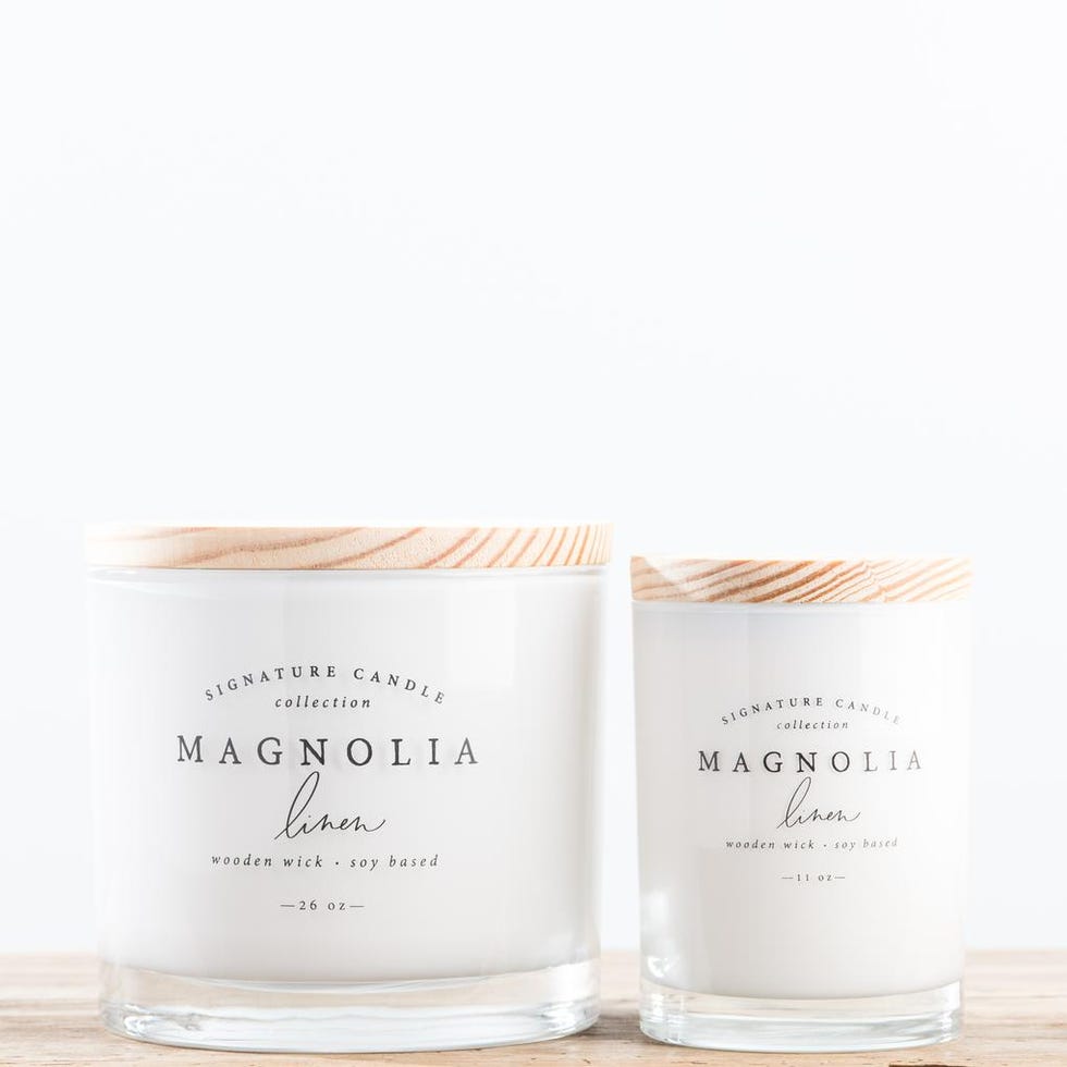 Magnolia Linen Candle - Magnolia