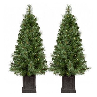Prelit Artificial Christmas Tree (2 Pack)